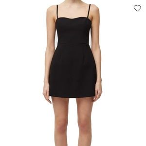 LIKE NEW French connection tie back black dress LBD size 6
